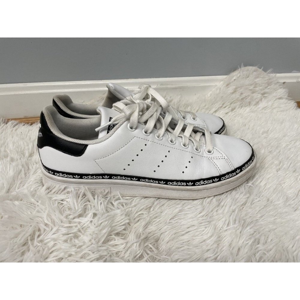 Adidas Stan Smith Men 8 White Leather Classic Athletic Sneakers Trainers